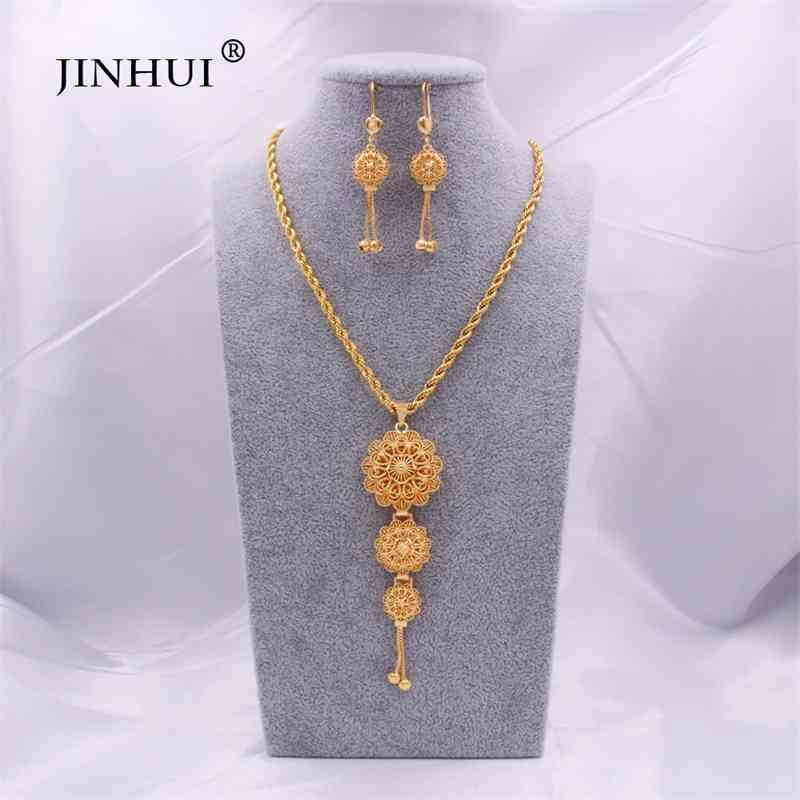 Jewelry sets 24K Ethiopian Gold Arabia Necklace Pendant Earring for women indian dubai African wedding Party bridal gifts set, Gold-color
Jewelry sets 24K Ethiopian Gold Arabia Necklace Pendant Earring for women indian dubai African wedding Party bridal gifts set, Gold-color