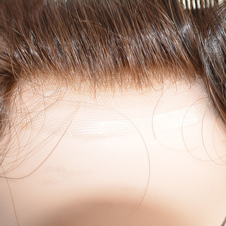 Men Toupee Swiss Lace Full Lace Wig Human Remy