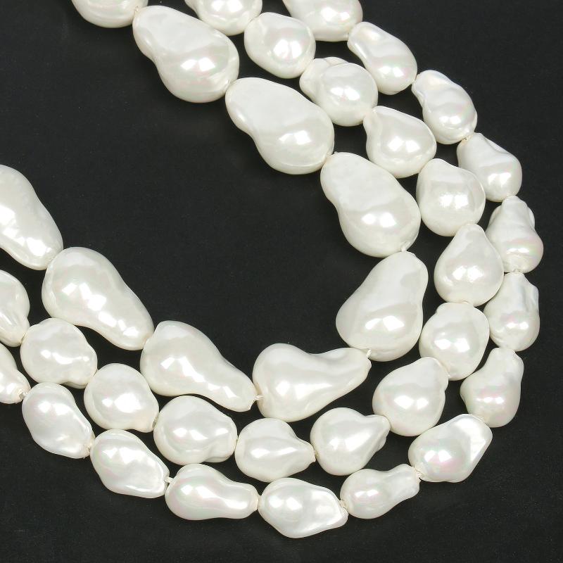 Other Natural White Baroque Shell Beads Imitation Pearl Loose For Jewelry Making Bracelet DIY Necklace Handmade 15"
Other Natural White Baroque Shell Beads Imitation Pearl Loose For Jewelry Making Bracelet DIY Necklace Handmade 15"