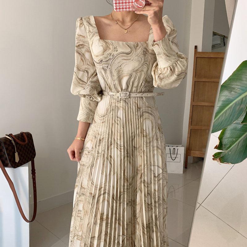 Casual Dresses Vestido Feminino Korean Chic Slim Elegant Square Ink Painting Dress Women Pleated Lace Up Waist Vintage Long Sleeve Print, Black;gray
Casual Dresses Vestido Feminino Korean Chic Slim Elegant Square Ink Painting Dress Women Pleated Lace Up Waist Vintage Long Sleeve Print, Black;gray