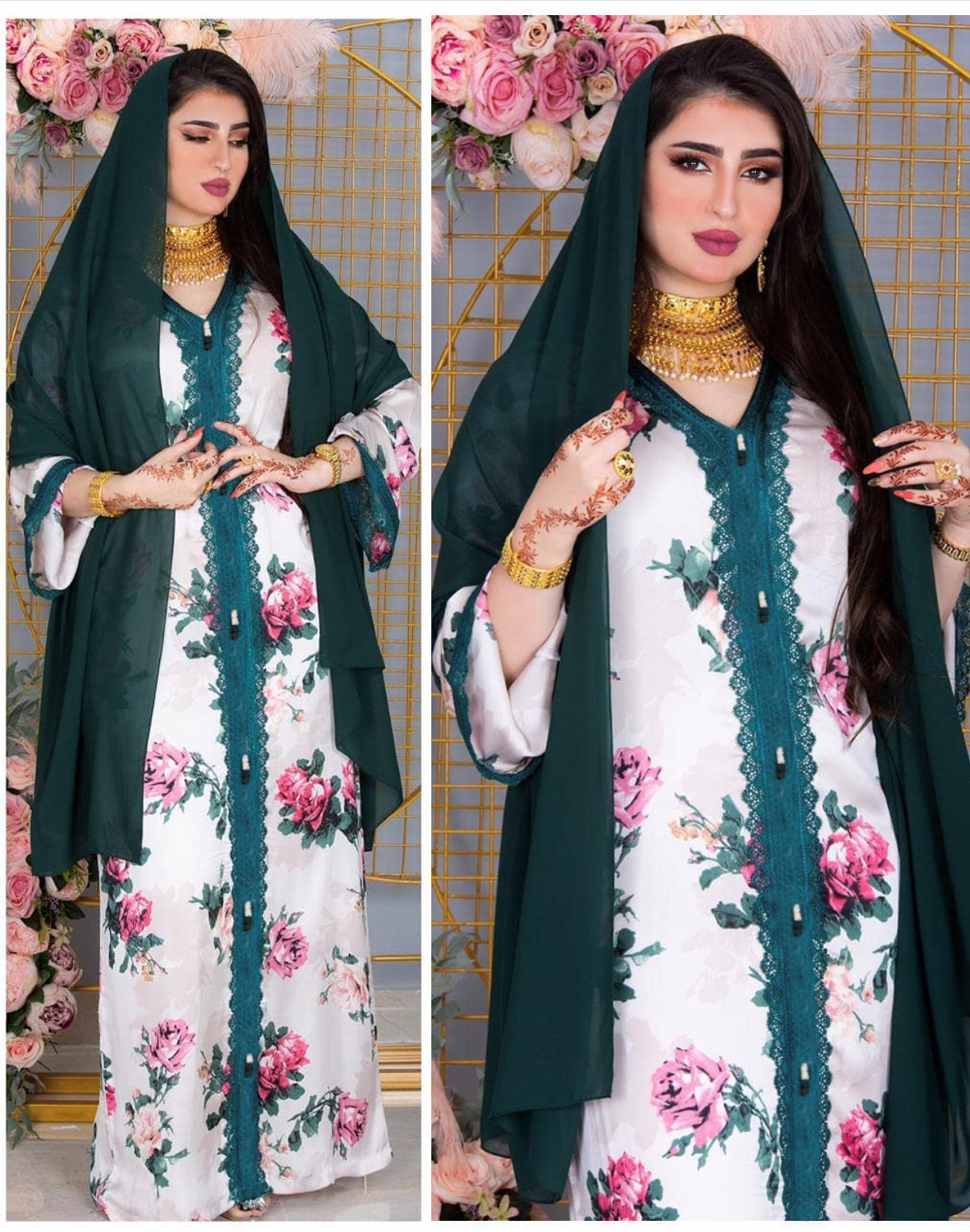 Turkye Arabic Muslim Dress Women Flower Elegant Kimono Moroccan Long Dresses Jubah Caftan Hijab Abayas Robe Dubai Arab Clothing
Turkye Arabic Muslim Dress Women Flower Elegant Kimono Moroccan Long Dresses Jubah Caftan Hijab Abayas Robe Dubai Arab Clothing
