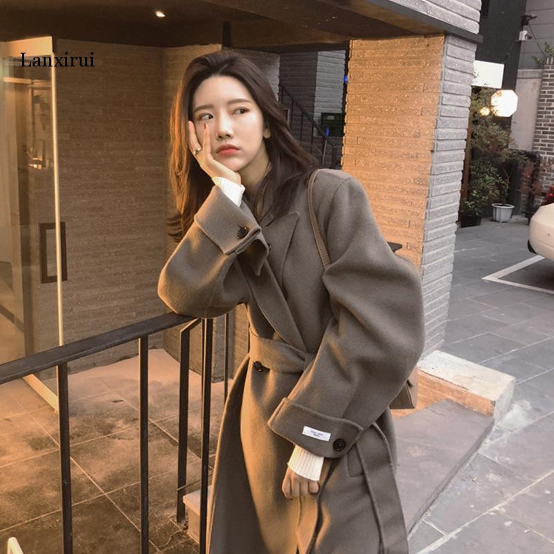 Women' Wool & Blends Cashmere Coat Long Autumn And Winter Korean Leisure Cotton Padded Woolen High-end, W841black
Women' Wool & Blends Cashmere Coat Long Autumn And Winter Korean Leisure Cotton Padded Woolen High-end, W841black