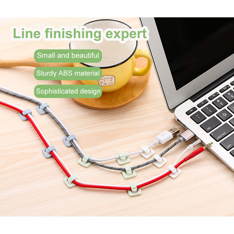 Cable Cord 18 Pcs Desk Wall Organisers Wire Line Organizers Multi Purpose Hooks Fastener Tidy Holder Clips Fixer Hooks Rails