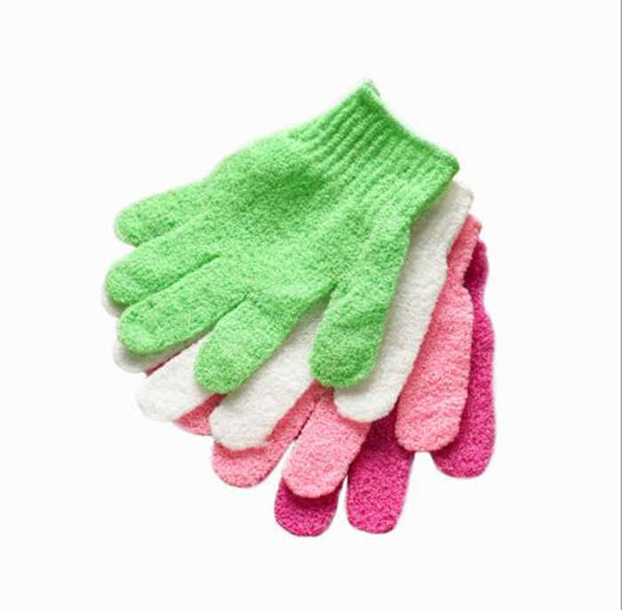 Exfoliating Bath Glove Body Scrubber Glove Nylon Shower Gloves Body Spa Massage Dead Skin Cell Remover Wholesale