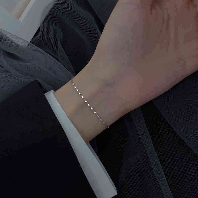 Bling Glitter Simple Thin Dainty Rose Gold Color 925 Sterling Silver Adjustable Bracelet for Women Luxury Jewelry Korean
Bling Glitter Simple Thin Dainty Rose Gold Color 925 Sterling Silver Adjustable Bracelet for Women Luxury Jewelry Korean