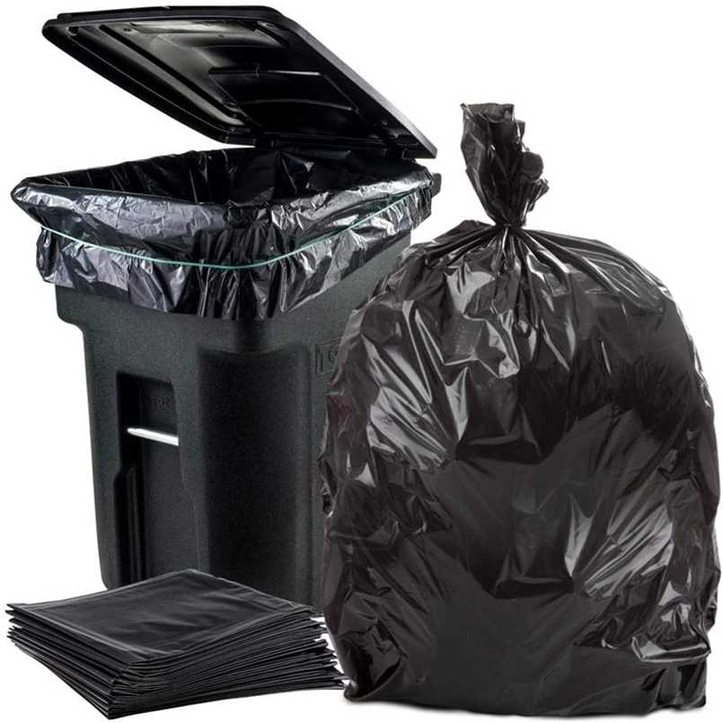 50 Pcs/Set Big Capacity Trash Bag Heavy Duty 15 Gallon Large Commercial Garbage Yard Black el Market 211215
50 Pcs/Set Big Capacity Trash Bag Heavy Duty 15 Gallon Large Commercial Garbage Yard Black el Market 211215