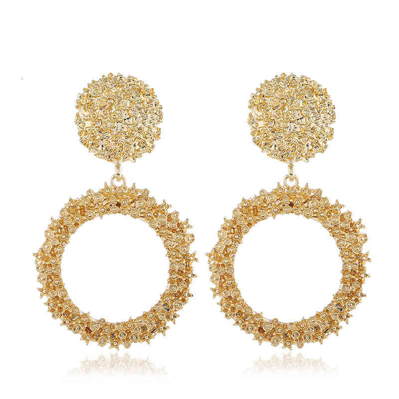 Charms Ear Stud Clip Rings Selling Fashion Round Alloy Texture Plated Goods