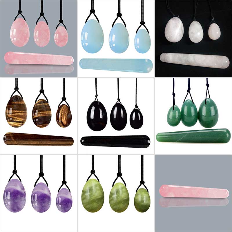 Rose Quartz Yoni Egg Set Natural Jade Eggs Women Kegel Exerciser Vaginal Muscles Tightening Ball Massage Yoni Wand Jade Massager
Rose Quartz Yoni Egg Set Natural Jade Eggs Women Kegel Exerciser Vaginal Muscles Tightening Ball Massage Yoni Wand Jade Massager