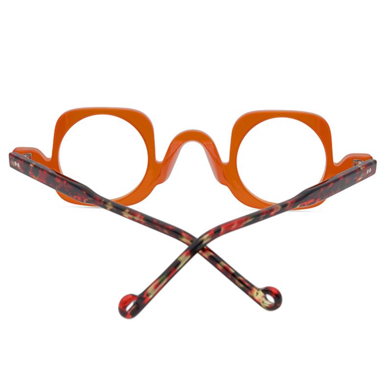 Fashion Sunglasses Frames Personality Niche Designer Eyewear Vintage Handmade Acetate Optical Reading Glasses Men Fun Eyeglass Ocu