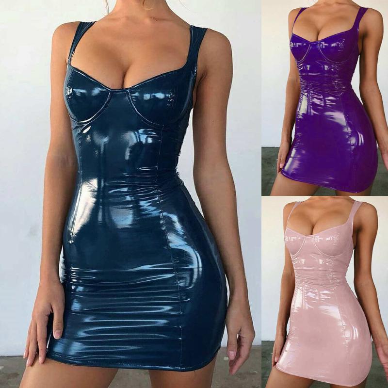 Sexy Shine Wrapped Chest Hip Sling Waist Pleated Dress Streetwear Party Faux Leather Women Bandage Backless Casual Dresses, Purple
Sexy Shine Wrapped Chest Hip Sling Waist Pleated Dress Streetwear Party Faux Leather Women Bandage Backless Casual Dresses, Purple
