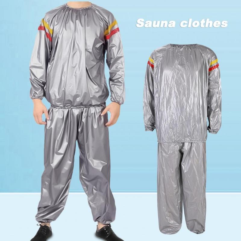 Men's Tracksuits Sauna Suits Men Plus Size PVC Comfortable Workout Sweat Suit Fitness Sports Windproof Exercise Gym Outfits Male Clothing