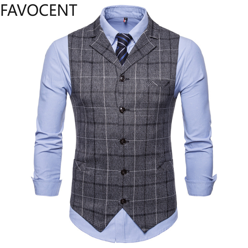 Men's Vests Suit Jacket Sleeveless Fashion Plaid Waistcoat Business British Blazer for Chaleco AK6T, Grey
Men's Vests Suit Jacket Sleeveless Fashion Plaid Waistcoat Business British Blazer for Chaleco AK6T, Grey