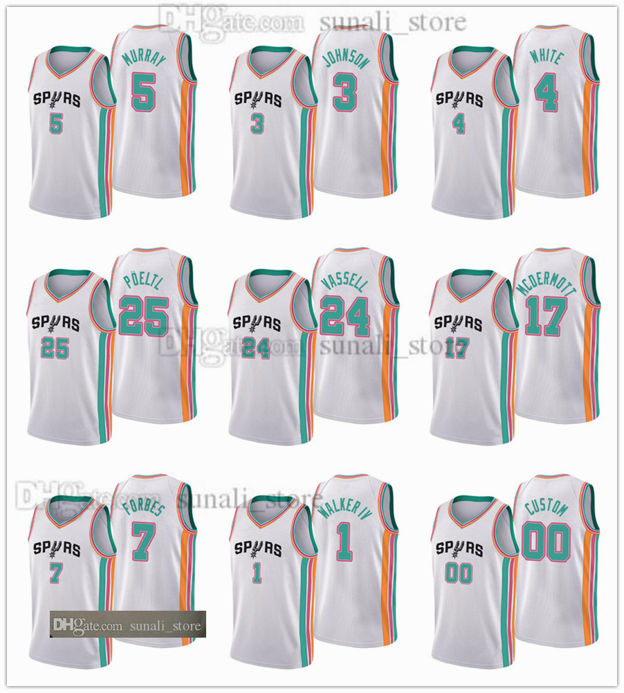 75th Anniversary 2022 City Basketball Jersey Derrick White Doug Dejounte Murray McDermott Jakob Poeltl Devin Vassell Lonnie Walker IV Bryn Forbes Keldon Johnson
75th Anniversary 2022 City Basketball Jersey Derrick White Doug Dejounte Murray McDermott Jakob Poeltl Devin Vassell Lonnie Walker IV Bryn Forbes Keldon Johnson