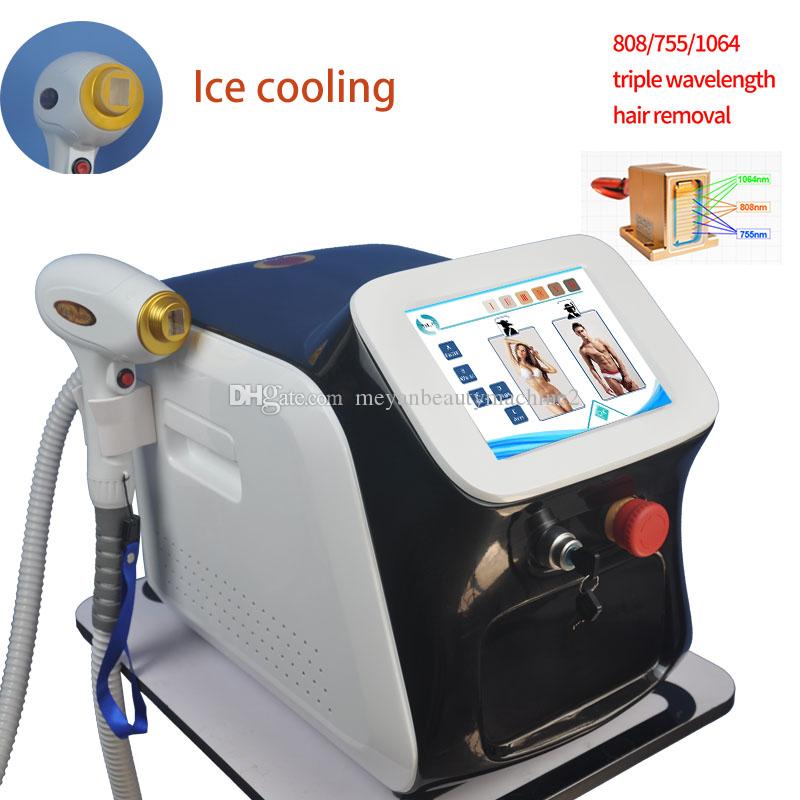 Special Beauty Equipment 808 Diode Hair removal Laser 3 Wavelength 755nm 808nm 1064nm Painless Permanent