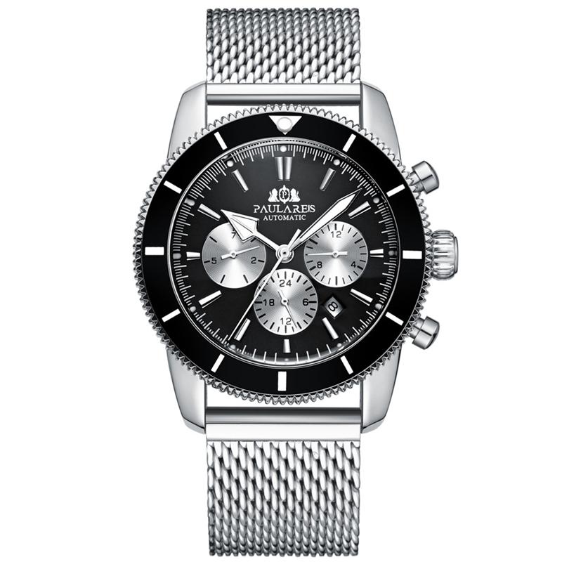 Wristwatches Relogio Automatic Watches Mens 2022 Chronograph Watch Men Mechanical Multifunction Clock Montre Homme, Bl07-4
Wristwatches Relogio Automatic Watches Mens 2022 Chronograph Watch Men Mechanical Multifunction Clock Montre Homme, Bl07-4
