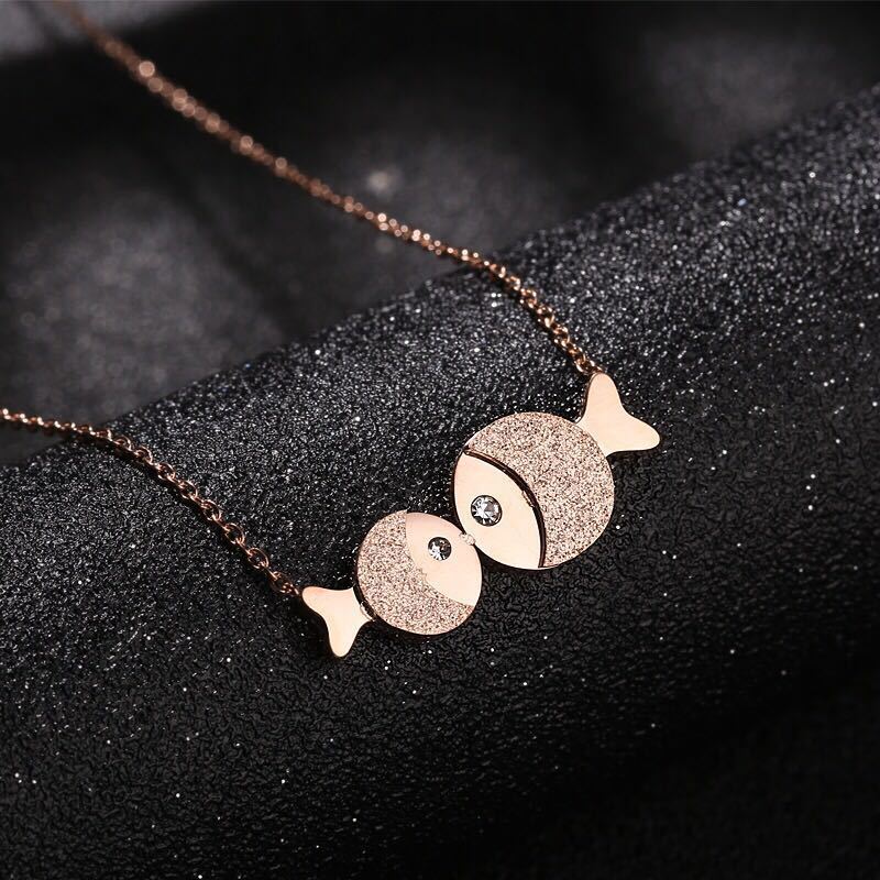 Circle Crystal Roman Numeral Necklace Pendants Double Buckle Woman Necklace Female Steel Clavicle Necklace 18K Gold Pendant Jewelry GC253