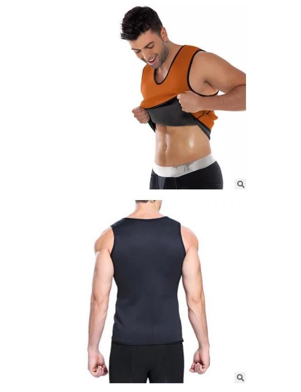 Slimming Belt Men Vest Body Shaper Neoprene Abdomen Fat Burning Shaperwear Waist Sweat Corset