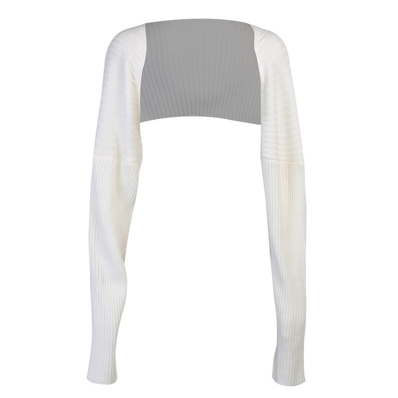 Foridol Knitted Cropped Cardigans Women White Knitwear Casual Cardigan Tops New Streetstyle Spring Autumn Cardigans 210415