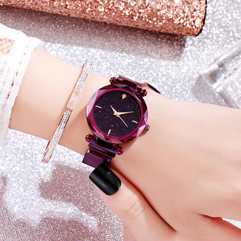 Wristwatches 2021 Ladies Wrist Watch Starry Sky Magnetic Women Luminous Luxury Waterproof Female For Relogio Feminino Reloj Muje, Blue
Wristwatches 2021 Ladies Wrist Watch Starry Sky Magnetic Women Luminous Luxury Waterproof Female For Relogio Feminino Reloj Muje, Blue