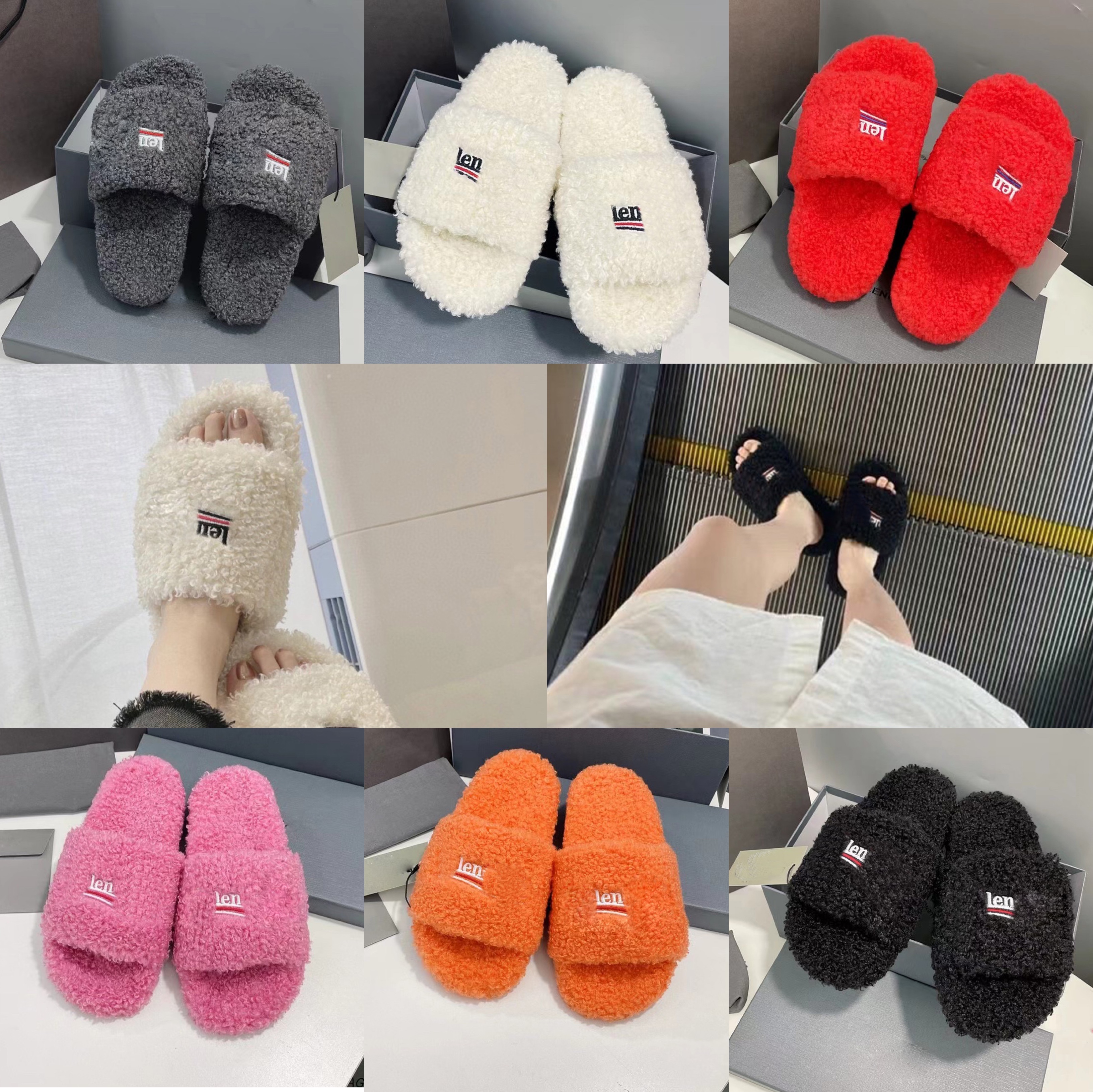 Designer Women ladys girls Furry Slide Slipper spring and autumn pink Real wool white logo embroidery Fashion Comfortable Top Quality Barefoot wear flip flopes, Red 35-40
Designer Women ladys girls Furry Slide Slipper spring and autumn pink Real wool white logo embroidery Fashion Comfortable Top Quality Barefoot wear flip flopes, Red 35-40