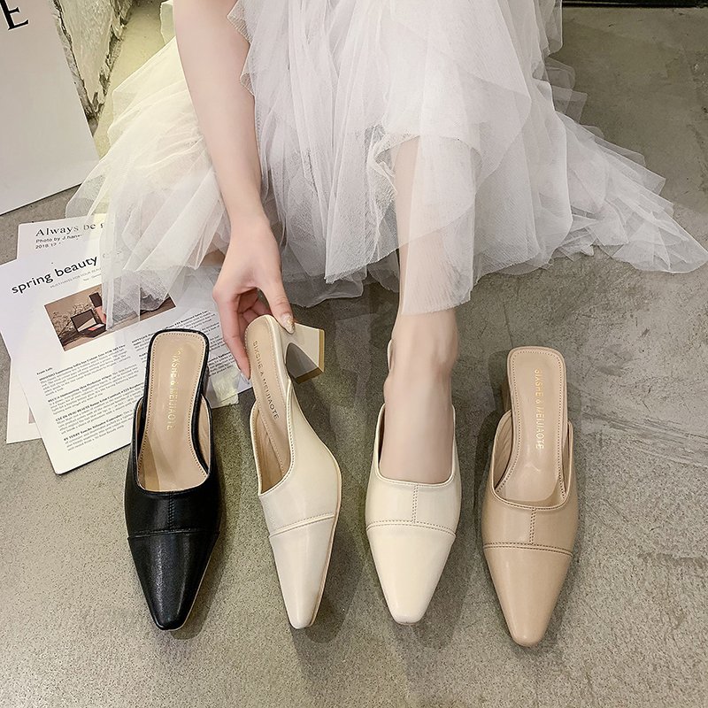 2021 White Elegant Office Shoes Women Temperament High Heels 5CM Slip on Sandals Slip-on Comfortable Ladies White Women Shoes, Black
2021 White Elegant Office Shoes Women Temperament High Heels 5CM Slip on Sandals Slip-on Comfortable Ladies White Women Shoes, Black