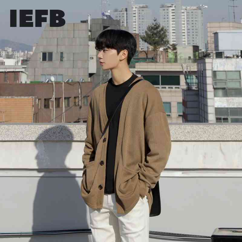 IEFB / men's clothing autumn cardigan sweater loose Korean style trendy lightweight outer wear single breasted kintted top Y3922 210524, Brown
IEFB / men's clothing autumn cardigan sweater loose Korean style trendy lightweight outer wear single breasted kintted top Y3922 210524, Brown