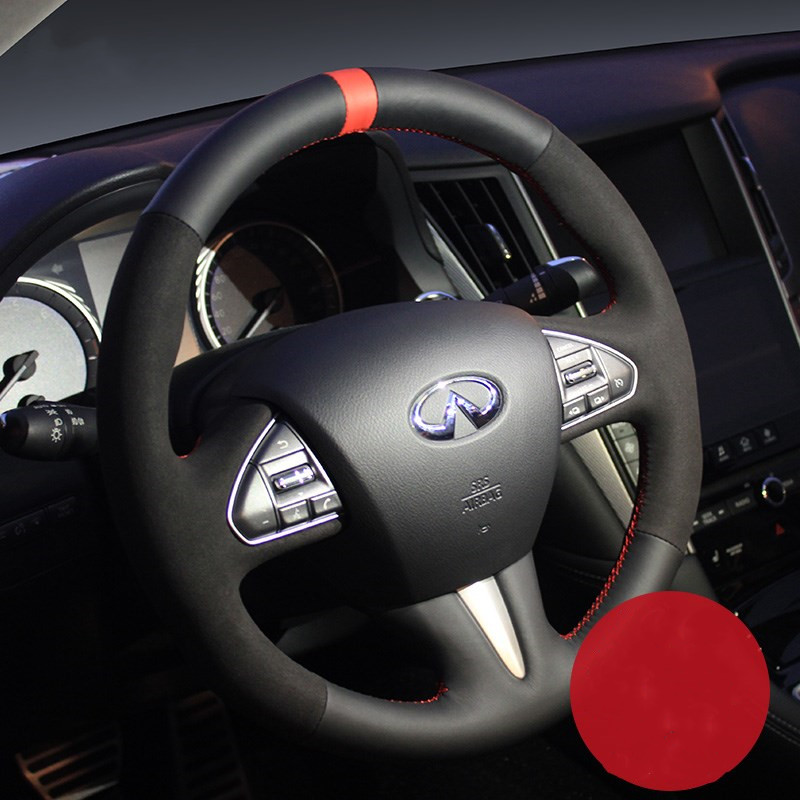 For Infiniti Q50L Q70 FX35 EX257 QX50 DIY custom leather car interior steering wheel cover
For Infiniti Q50L Q70 FX35 EX257 QX50 DIY custom leather car interior steering wheel cover