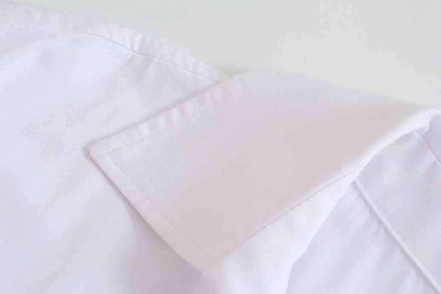 Summer Short-sleeved Lapel White Female Dress French Folds Waist Chic Sweet Women's Culottes 210507