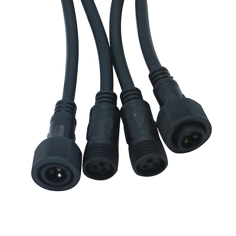 2021 Edison2011 2/3/4/5 pins Waterproof Connector with Wire Cable 40cm IP66 female & male plug 0.5 mm² for LED Strips
