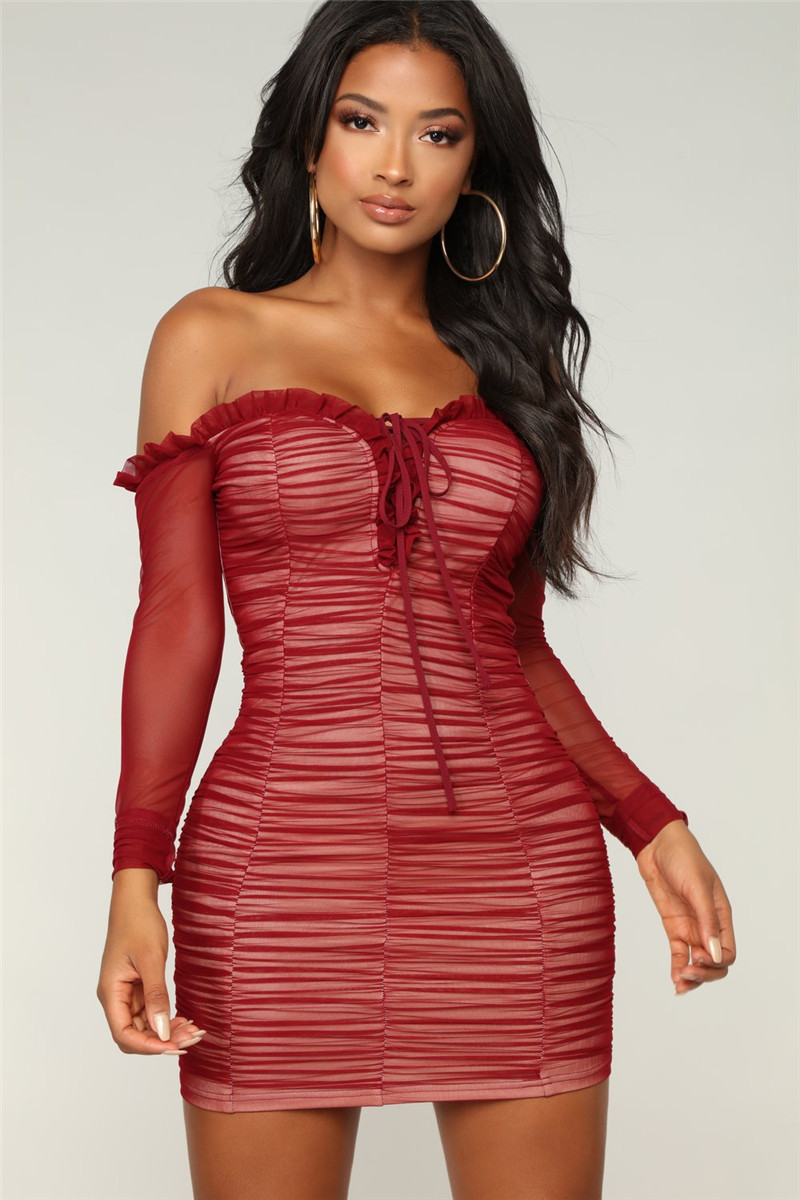 Womens Stacked Bodycon Dress Sexy Slash Neck Solid Color Bandage Dress Pleated Spring Autumn Vestidos Patchwork Pencil Dress, Black;gray
Womens Stacked Bodycon Dress Sexy Slash Neck Solid Color Bandage Dress Pleated Spring Autumn Vestidos Patchwork Pencil Dress, Black;gray