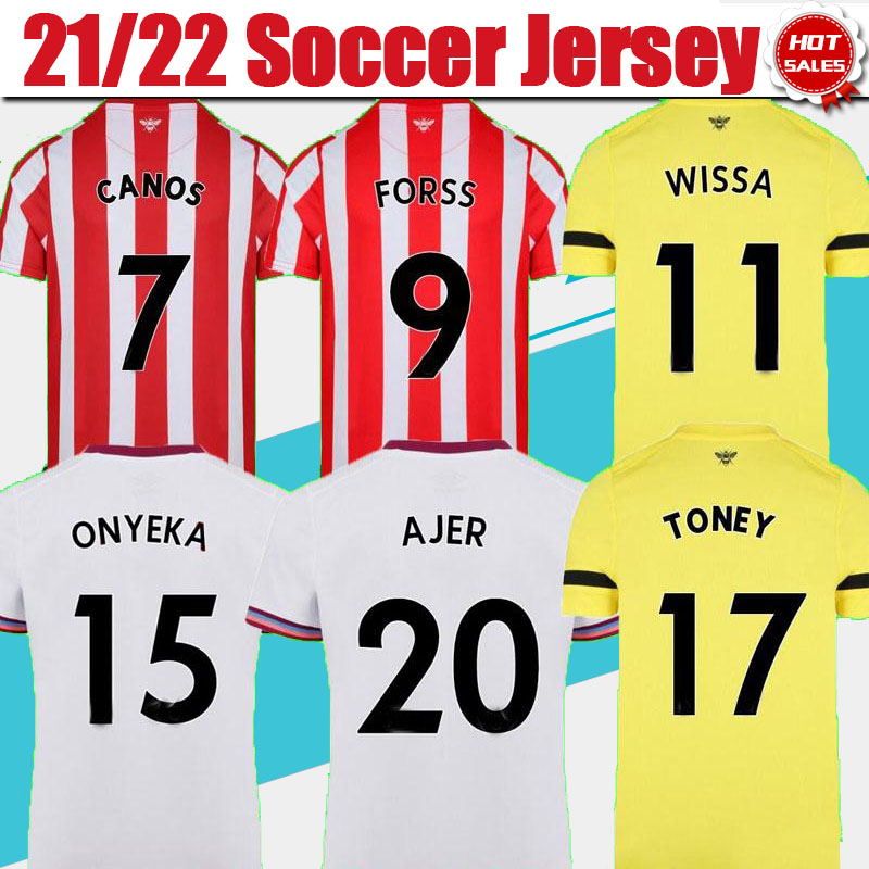 21/22 Soccer Jerseys Home Red Adult Away Yellow Soccer Shirt #11 WISSA #19 MBEUMO #9 FORSS 2021/2022 Maillots De Foot Short Sleeve Football, Black;yellow
21/22 Soccer Jerseys Home Red Adult Away Yellow Soccer Shirt #11 WISSA #19 MBEUMO #9 FORSS 2021/2022 Maillots De Foot Short Sleeve Football, Black;yellow