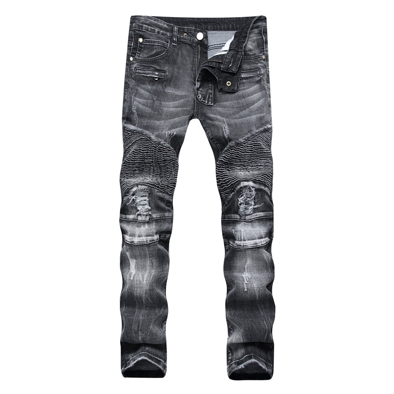 Trade Classic Retro Jeans Men Straight Slim Zipper Decoration light fold Skinny Denim pants Fashion Stretch Hip Hop Jogger 211108, 1766 light blue
Trade Classic Retro Jeans Men Straight Slim Zipper Decoration light fold Skinny Denim pants Fashion Stretch Hip Hop Jogger 211108, 1766 light blue