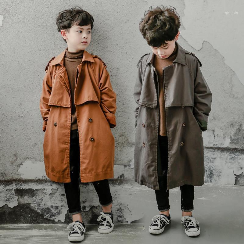 Jackets Boy Trench Coat High Quality Long Teenagers Outerwear Spring Fall 100-140cm Turn-down Collar Casual Handsome Cotton Clothes, Blue;gray
Jackets Boy Trench Coat High Quality Long Teenagers Outerwear Spring Fall 100-140cm Turn-down Collar Casual Handsome Cotton Clothes, Blue;gray