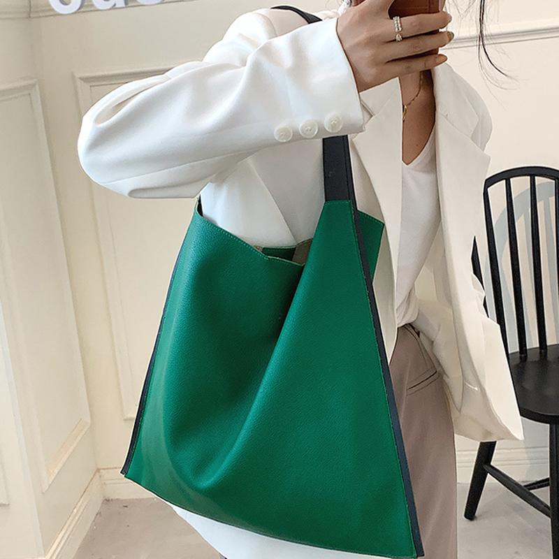 Evening Bags 2021 Fashion Soft Leather Shoulder Women Korean Designer Female Shopper Tote Bag Large Ladies Handbag Green Market
Evening Bags 2021 Fashion Soft Leather Shoulder Women Korean Designer Female Shopper Tote Bag Large Ladies Handbag Green Market
