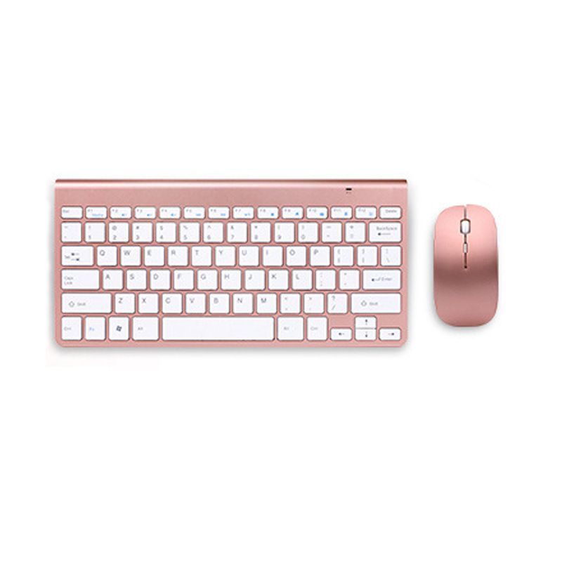Wireless Keyboard Mouse Combos 24GHz Portable Mini Keyboards and Mice Kit Multimedia Keypad for Office Computer Desktop Laptop TV