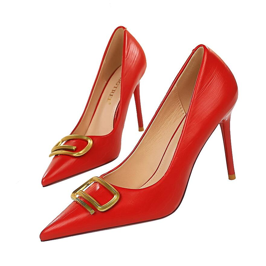 Fashion Luxury Designer Women's banquet dress shoes high-heeled sexy pumps pointed toe sling back women shoe Top Quality EU Size 34-43, Black
Fashion Luxury Designer Women's banquet dress shoes high-heeled sexy pumps pointed toe sling back women shoe Top Quality EU Size 34-43, Black