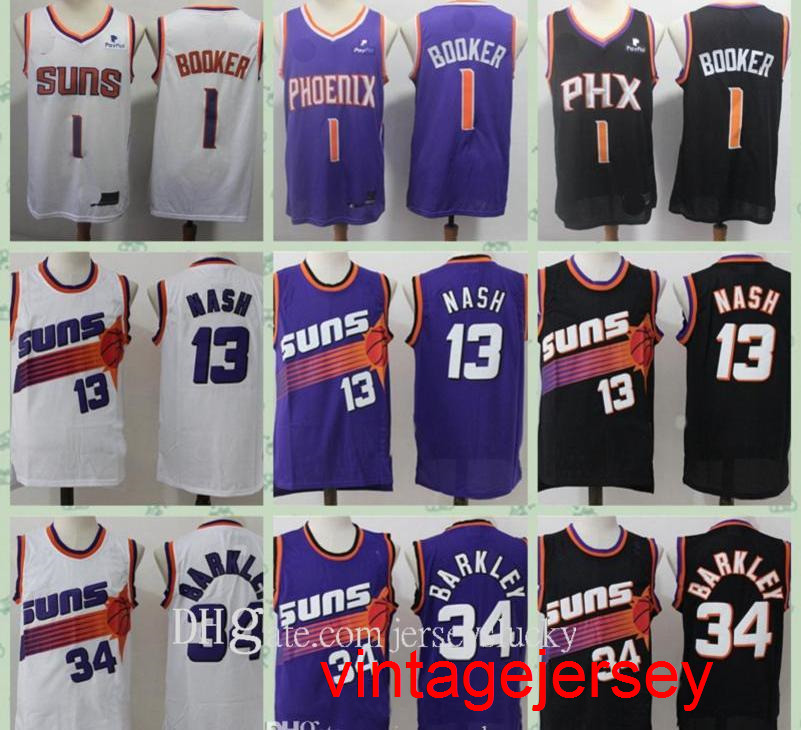 Mens Vintage Devin 1 Booker Steve 13 Nash Charles 34 Barkley Basketball Jerseys Shirts Breathable Size S-2XL Quick Dry, Color9
Mens Vintage Devin 1 Booker Steve 13 Nash Charles 34 Barkley Basketball Jerseys Shirts Breathable Size S-2XL Quick Dry, Color9