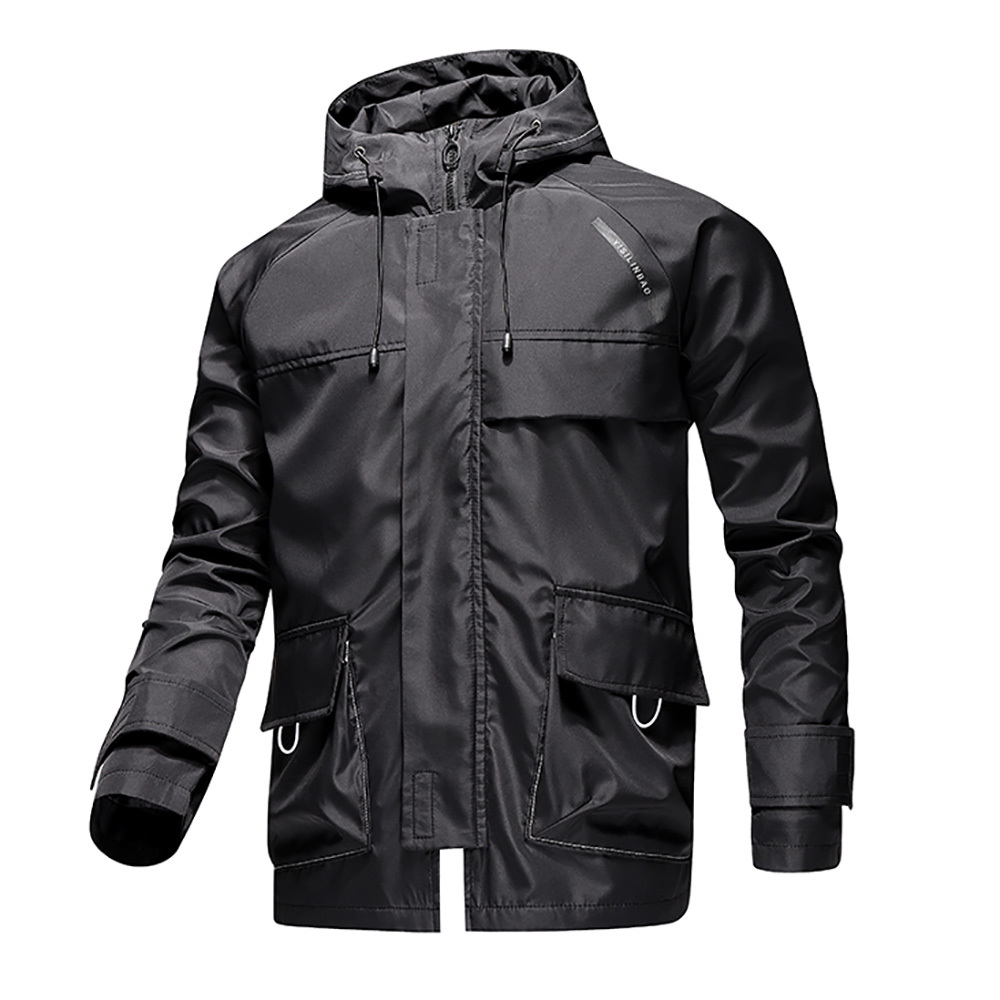 Spring Autumn Hooded Jacket est Fashion Hip Hop Casual Man Hooded Coat Slim Parka Outwear Clothes Men Jacket B0770 210518