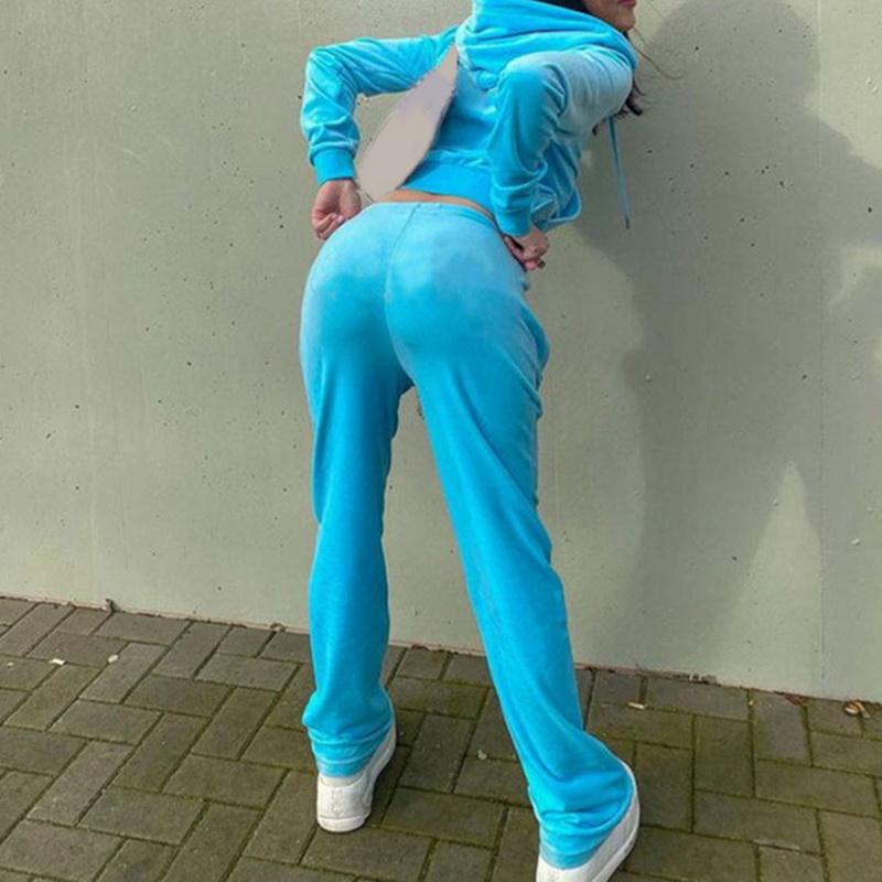 Women' Two Piece Pants Weird Puss Velvet Women Tracksuit 2 Set Casual Hooded Solid Pocket Short Sweatshirt+Straight Matching Sporty Outfit, Color 2
Women' Two Piece Pants Weird Puss Velvet Women Tracksuit 2 Set Casual Hooded Solid Pocket Short Sweatshirt+Straight Matching Sporty Outfit, Color 2