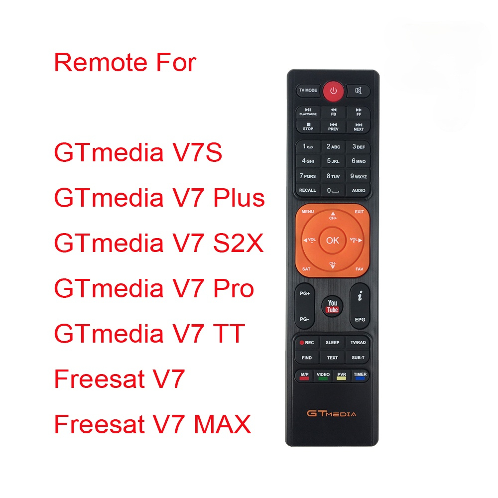 Remote Control gtmedia v7s V7 Plus Freesat V7MAX V7COMBO V8 NOVA V8X V8UHD V9 Super GTC v7s 2xs turbo satellite receiver