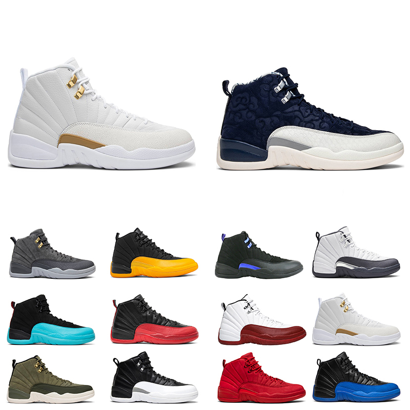 Men Basketball shoes 12s University Gold Dark Grey French Blue Concord Michigan sneakers mens Sport trainer, # 01
Men Basketball shoes 12s University Gold Dark Grey French Blue Concord Michigan sneakers mens Sport trainer, # 01