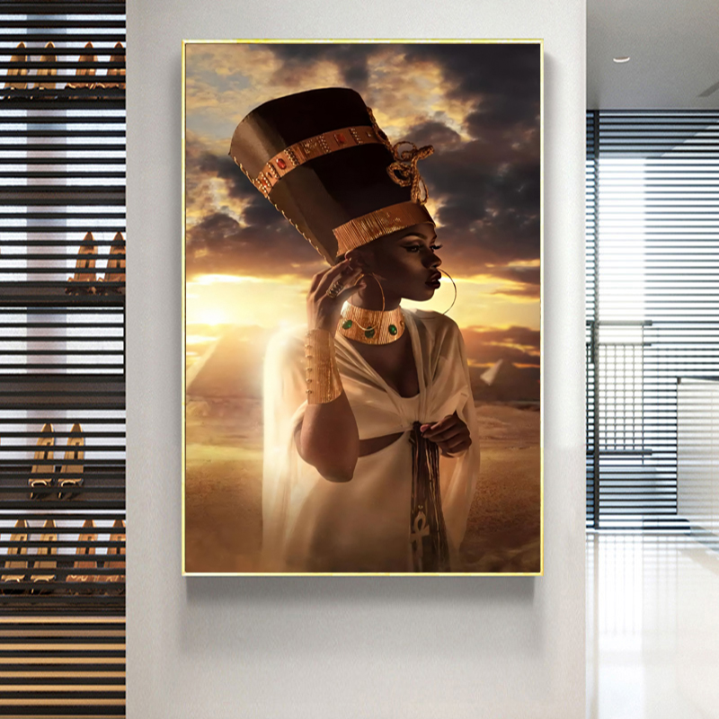 Woman Sunset Pictures Canvas Painting Wall Art For Living Room Modern Home Decoration Portrait Posters And Print