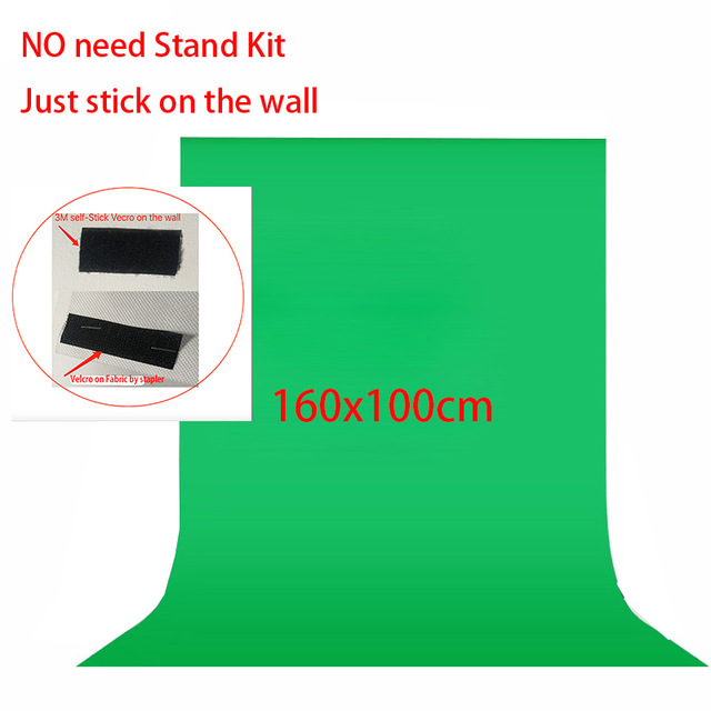 No need Stand Kit 7colors 1.6X1m Photography Green Screen Chroma key Background Non-Woven Backdrop for Photo
No need Stand Kit 7colors 1.6X1m Photography Green Screen Chroma key Background Non-Woven Backdrop for Photo