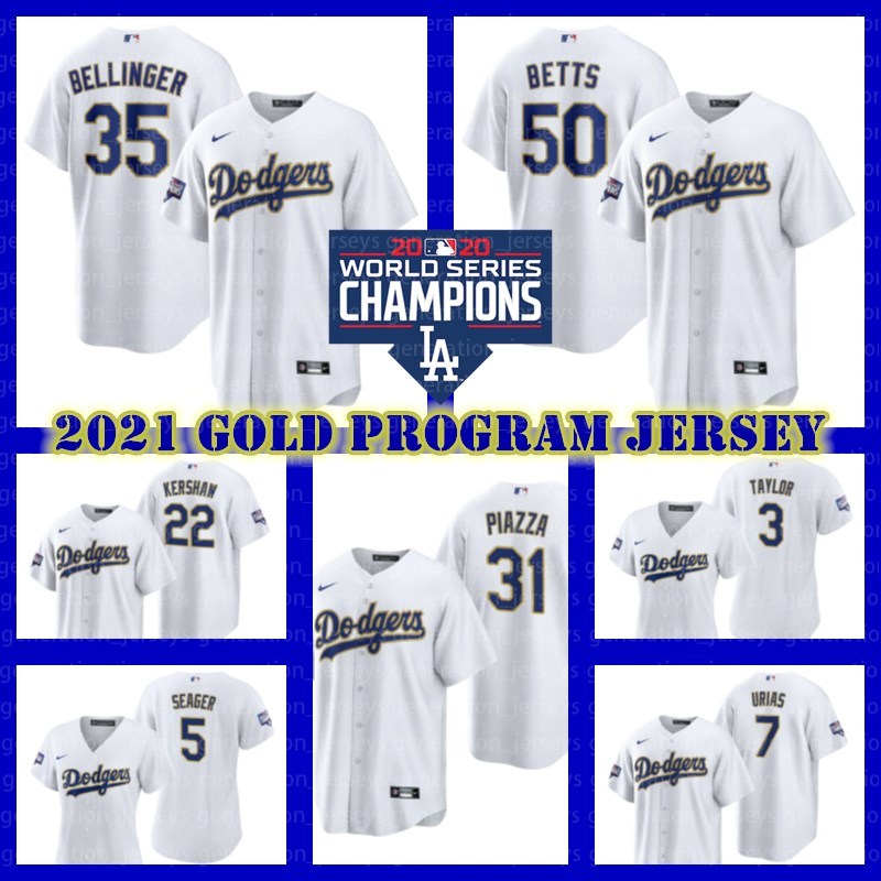 Los Angeles Mookie Betts Dodgers 2021 Gold Program Jersey Cody Bellinger Corey Seager Justin Turner Clayton Kershaw Trevor Bauer Mike Piazza, Blue;black
Los Angeles Mookie Betts Dodgers 2021 Gold Program Jersey Cody Bellinger Corey Seager Justin Turner Clayton Kershaw Trevor Bauer Mike Piazza, Blue;black