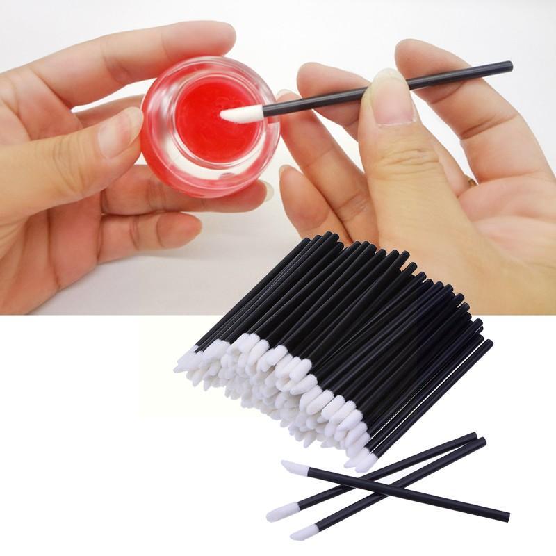 Makeup Brushes 50pcs/set Disposable Lip Lipstick Gloss Portable Tool Wands Beauty Wholesale Applicator Tools Kits Cosme Q9L3