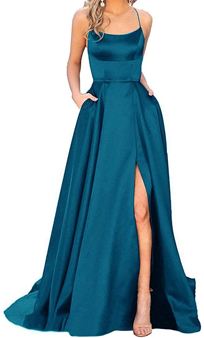 Spakling Burgundy Prom Dresses 2022 Evening Gowns Arabic Dubai Formal Occasion A-line Halter Blue Sexy Backless Black Girls Couple Day Criss Cross Str