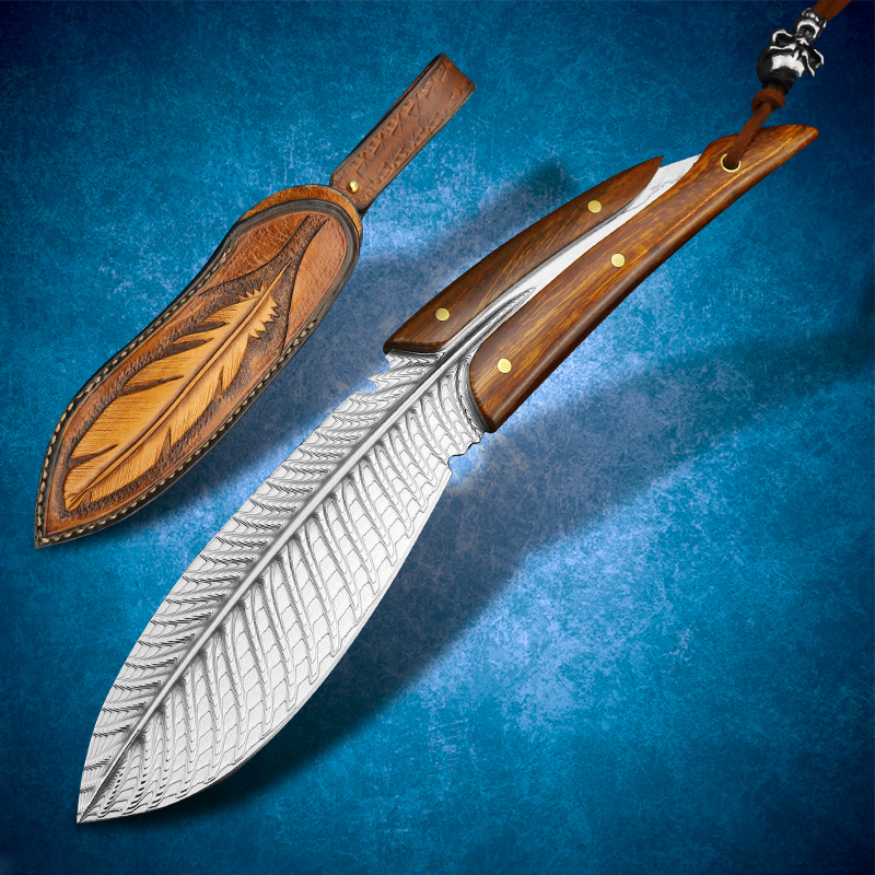 Feather VG10 Steel Hunting Straight Knife One Damascus Desert Wooden Handle Fixed Blade Outdoor Tool EDC Camping Fishing Jungle Survival Tac
Feather VG10 Steel Hunting Straight Knife One Damascus Desert Wooden Handle Fixed Blade Outdoor Tool EDC Camping Fishing Jungle Survival Tac