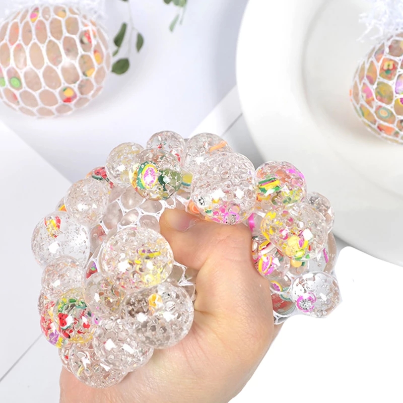 6cm Cute Fruit Soft Grape Ball Stretchy Mesh Balls Decompression Toys Children Adults Hand Fidget Toy Relieve Stress Child Gift
6cm Cute Fruit Soft Grape Ball Stretchy Mesh Balls Decompression Toys Children Adults Hand Fidget Toy Relieve Stress Child Gift