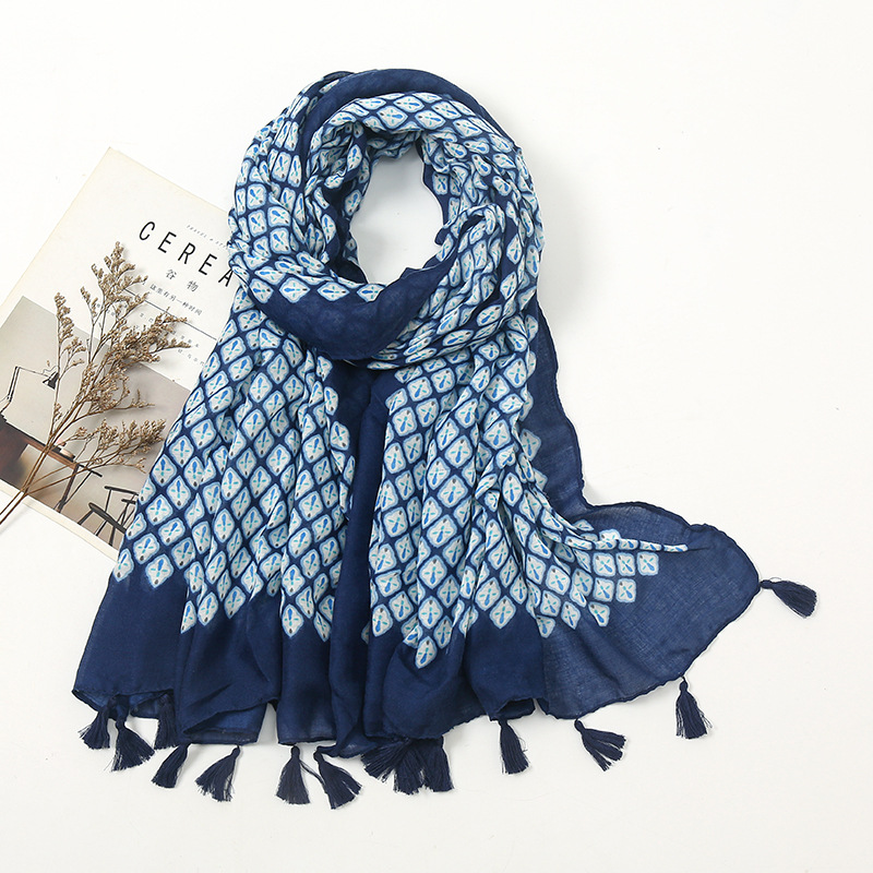 Shawls Foreign Trade Export Single Retro Ethnic Style Long Voile Decoration Travel Sun Protection Shawl Plaid Scarf No. 4
Shawls Foreign Trade Export Single Retro Ethnic Style Long Voile Decoration Travel Sun Protection Shawl Plaid Scarf No. 4