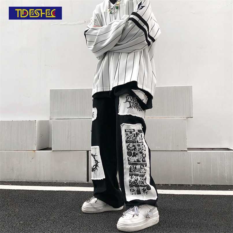 shec Manga Patch Pants Men's Ins Harajuku Trousers Casual Loose Straight Wide Leg Black Stitching Anime Printed Jeans 211108, White
shec Manga Patch Pants Men's Ins Harajuku Trousers Casual Loose Straight Wide Leg Black Stitching Anime Printed Jeans 211108, White